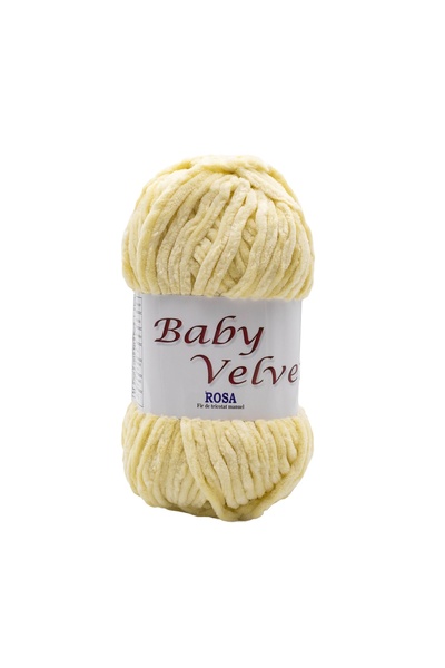 ROSA Pachet fir tricotat catifelat Baby Velvet 1006, 5 bobine, micropoliester...
