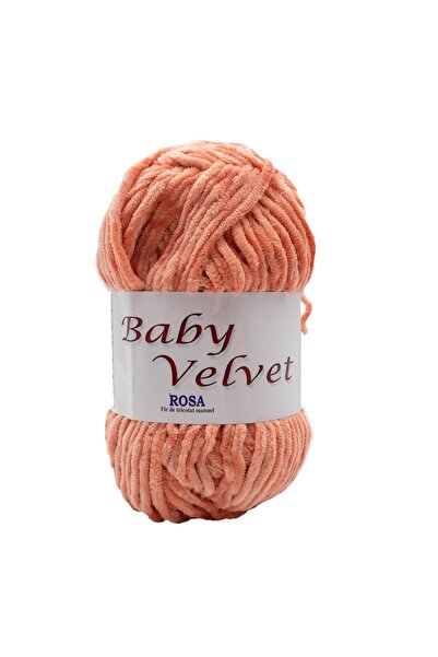 ROSA Pachet fir tricotat catifelat Baby Velvet 165, 5 bobine, micropoliester ...