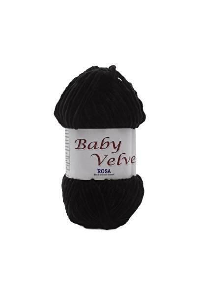 ROSA Pachet fir tricotat catifelat Baby Velvet 150, 5 bobine, micropoliester ...