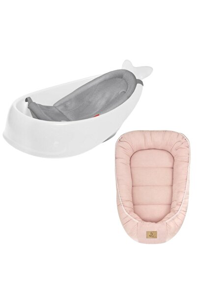 Qmini Set Cadita inteligenta, Skip Hop, Pentru 3 etape de crestere, Alb si co...