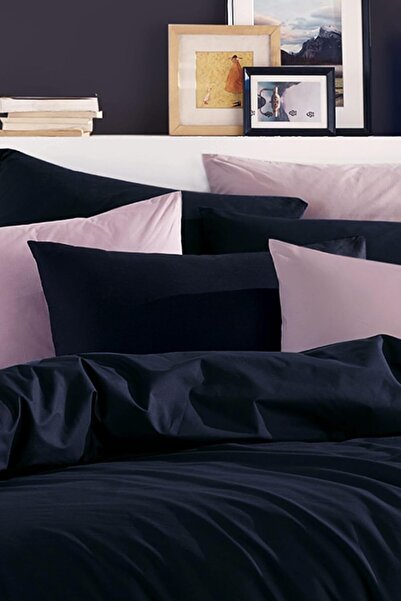 Yıldızan Edl Shop Ezgi Plain Cotton 2-Piece Pillowcase 50X70 Cm, Black Edl Sh...