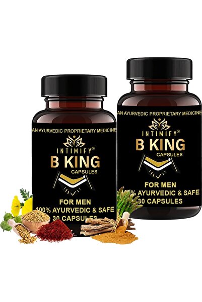 Bezos B.King 2 Adet Erkeklere 30LU Destekleyici Kapsüller: Shatavari Shilajit...