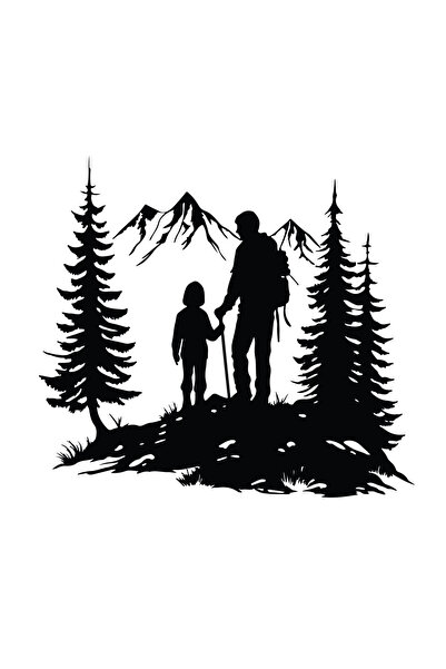 Amo-Stickers Стикер Приключение Туризъм 5,70см Червен