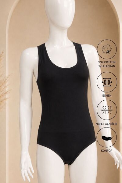 Altınay Women's Thick Strap Sports Bodysuit & Body