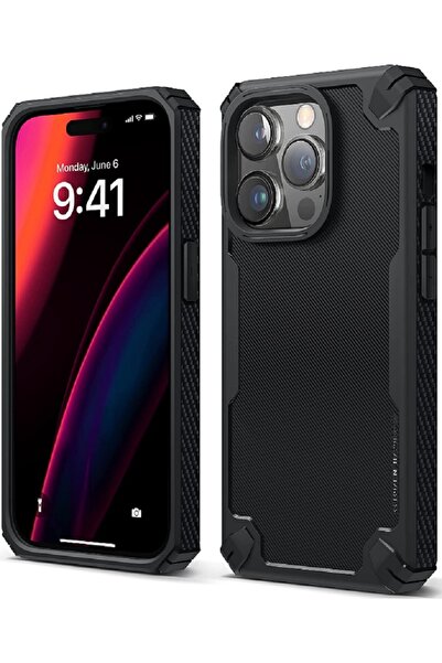 Elago Armor Case - Ανθεκτική Θήκη Σιλικόνης Apple iPhone 14 Pro - Black