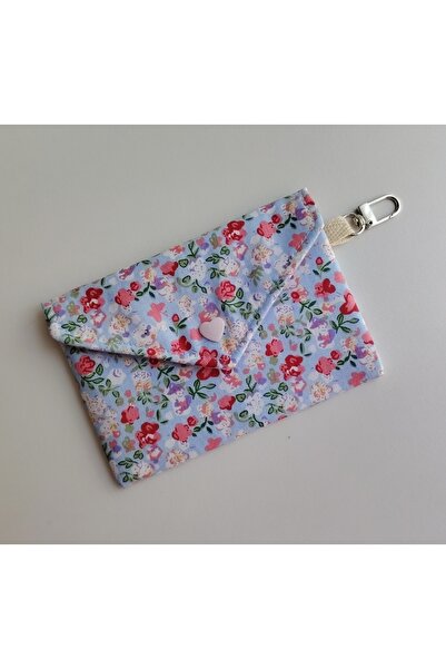 SevAte Handmade Mavi&Pembe Renk Çanta İçi Düzenleyici Mini Organizer | Kartlı...