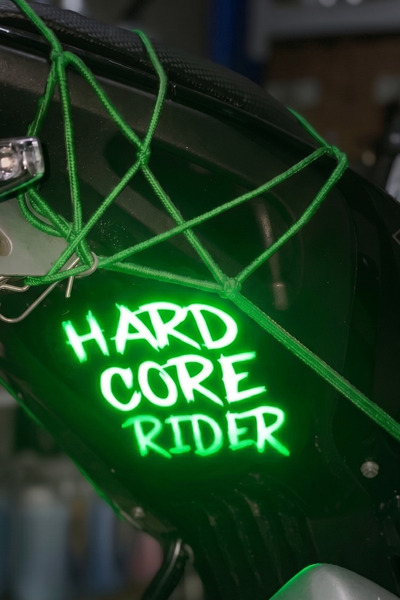 Banxtre Decorative Reflective Sticker for Motorcycles and Cars Hard Core Ride...
