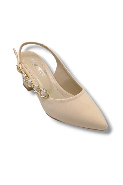 Cakgo Desire 3104-26 Suede Side Stone Buckle Nickel Plated Thick Heeled Women...