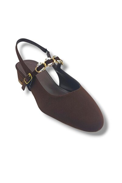 Cakgo Desire 7020-26 Women's Shoes with Top Strap and Stone Buckle, Short Hee...