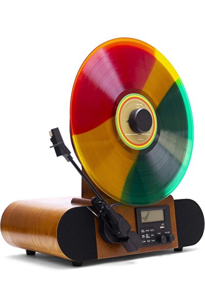 Fuse - Vert Standard Vertical Record Player With Bluetooth In/Out And Fm Radio