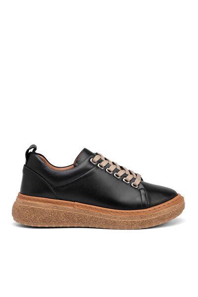 Tergan Siyah Hakiki Deri Kadın Sneaker - K26I1AY68663-A23