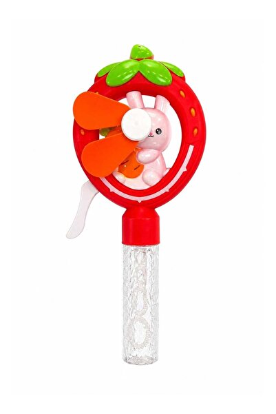 TOY LAND Kids Handheld Bubble Fan Toy with Built-in Bubble Solution, Cartoon ...