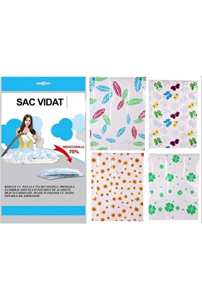 OEM Sac vidat, depozitare haine, 70 x 100 cm, supapa universala, diverse modele