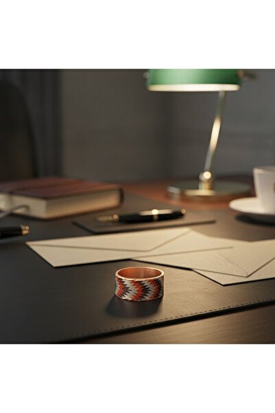 Erol Bakır New Series 840 Bijouterie Ring 100% Handmade Copper