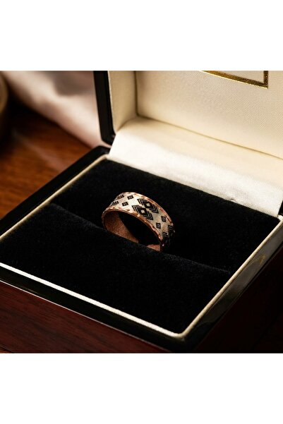 Erol Bakır New Series 721 Bijouterie Ring 100% Handmade Copper