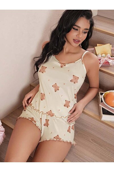 Moonlace KADIN GECELİK ŞORTLU TAKIM