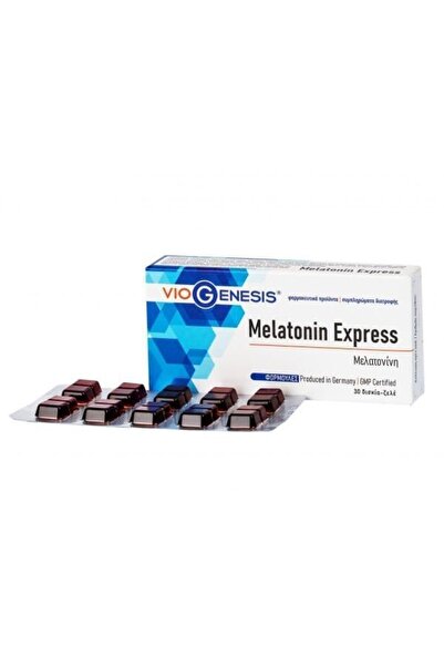 Viogenesis Melatonin Express Μελατονίνη, 30 gel-tabs