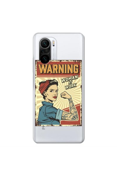 Other Xiaomi Poco F3 Woman at work Transparent Silicone TPU Θήκη