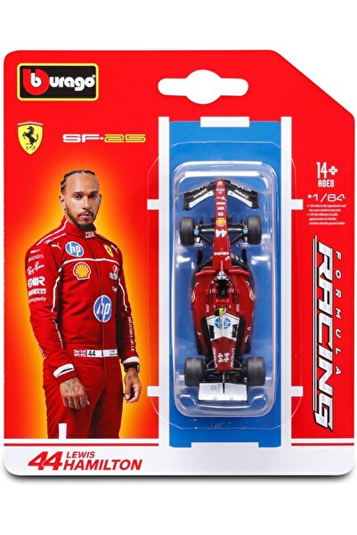 Burago 1/64 F1 Sf-25 Team Scuderia Ferrari Hp N 44 Season 2025 Lewis Hamilton