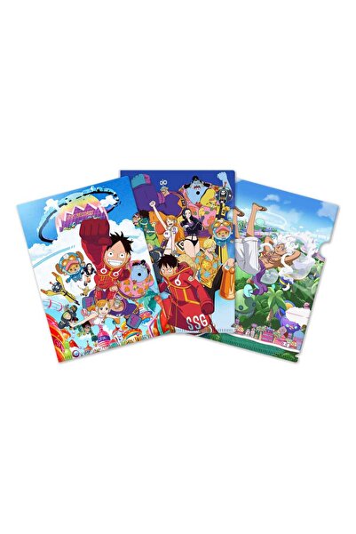 Sakami merchandise Set 3 dosare A4 One Piece Egghead Saga, multicolor, 22x31cm