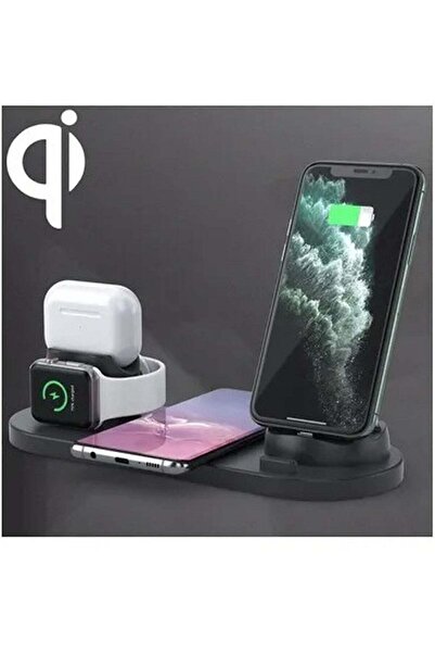 AT 6-In-1 10W Qi Standard Wireless Charger Stand