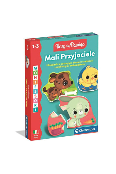 CLEMENTONI Joc educativ Mali Przyjaciele, Montessori, piese puzzle pentru cop...
