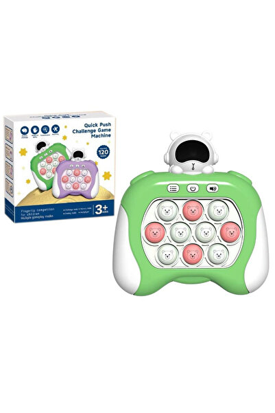 LeanToys Jucarie senzoriala Consola cosmica Pop It, interactiva, cu multiple ...