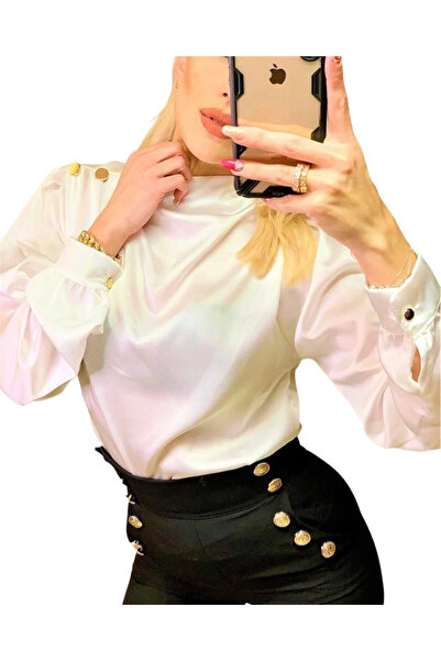 Woman's Fashion Γυναικεία λευκή μπλούζα