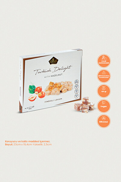 Çerez Pazarı Çifte Kavrulmuş Fındıklı Duble Lokum 420gr