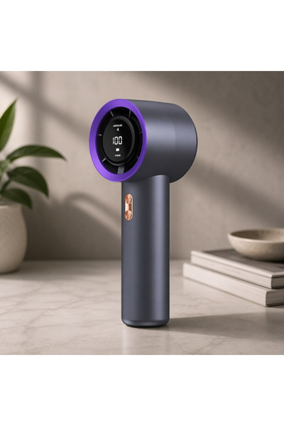 RXH Ventilator Mini Turbo Portabil Reîncărcabil cu Afișaj Digital
