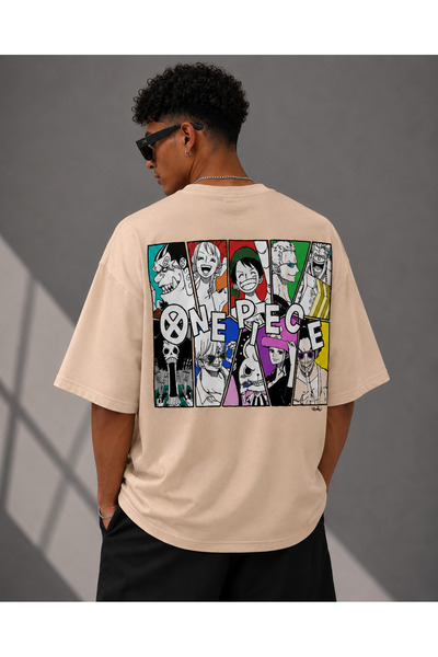Nulivez One Piece Characters Printed Oversized Unisex T-Shirt – Anime-Themed ...