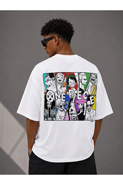 Nulivez One Piece Characters Printed Oversized Unisex T-Shirt – Anime-Themed ...