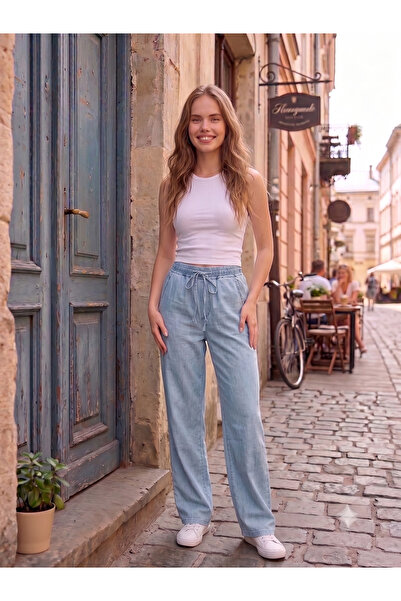 MUG collection Trousers - Blue - Relaxed fit