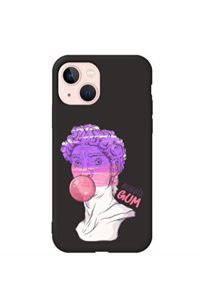 Other Apple iPhone 13 Pin Bubble Black Colored Silicone TPU Θήκη