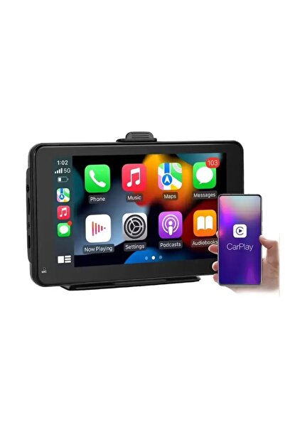 AUTONAV Navigatie Portabila Wireless Carplay/Android Auto, Control Vocal, Con...