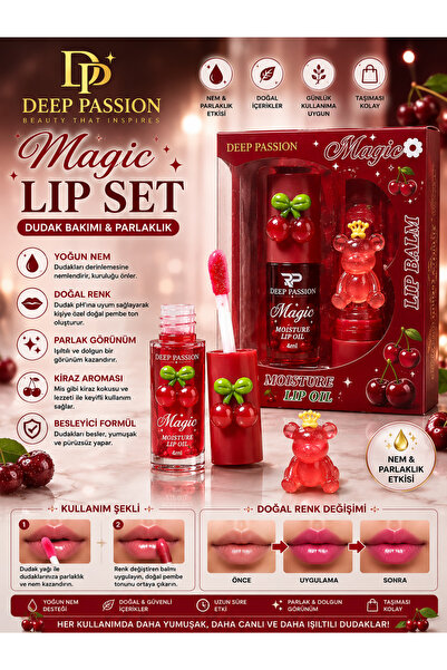 Deep Passion Dudak Bakım,Parlatıcı,Nemlendirici Ve Lip Balmı
