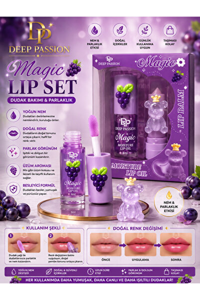 Deep Passion Dudak Bakım,Parlatıcı,Nemlendirici Ve Lip Balmı