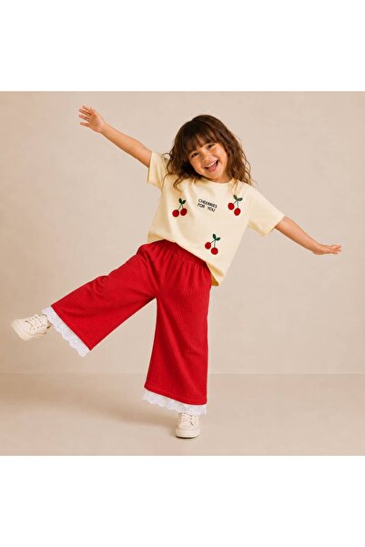 OZZY KİDS Girl's T-Shirt & Pants Set