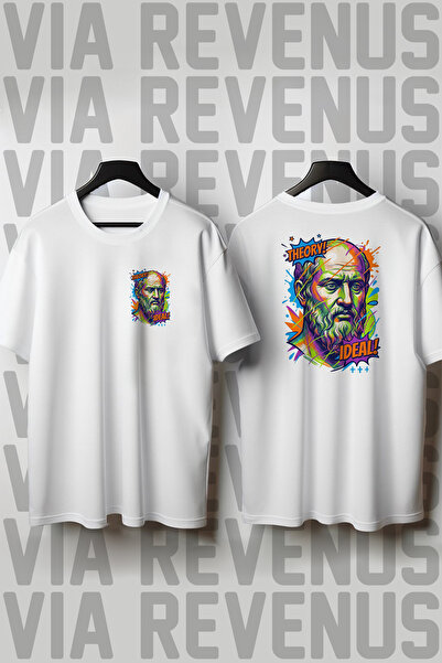 Vordevia Platon Front and Back Printed Wide Fit 100% Cotton Tshirt