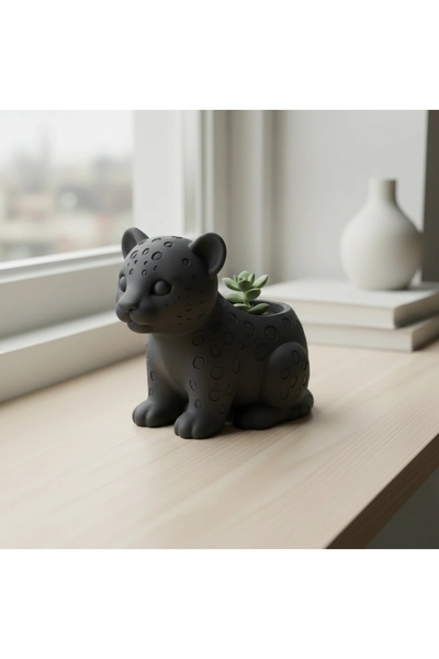 OEM 3D принтирана декоративна саксия с леопардово дете за малки растения - Ма...