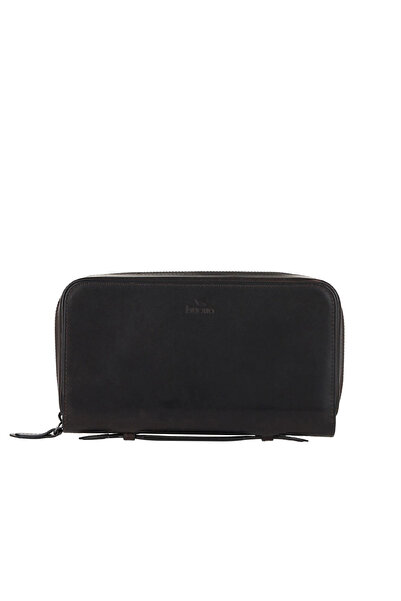 BUENO Brown Leather Unisex Wallet