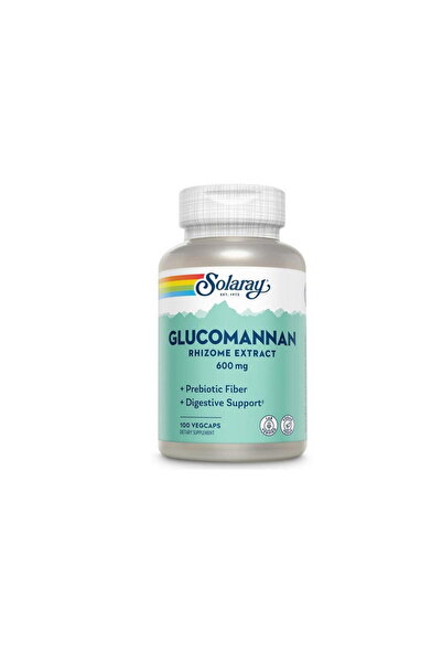 Solaray Glucomannan (Konjac) 600mg 100cps Secom,
