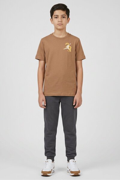 Nike Kids Boy Graphic Print Outdoor T-Shirt, Brown