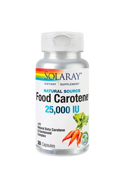 Solaray Food Carotene 25000ui 30cps Secom,