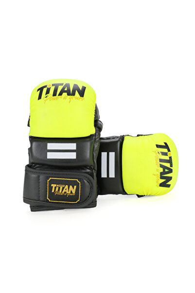 Titan Sport MMA Eldiveni Neon Sarı Siyah Kaplumbağa Model