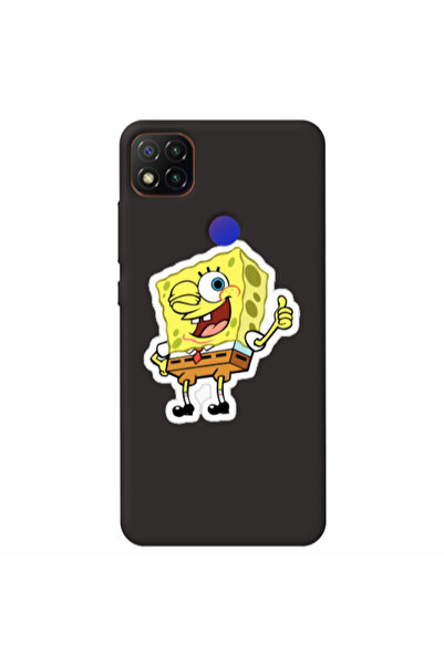 Other Xiaomi Redmi 9c spongebob2 Black Colored Silicone TPU Θήκη