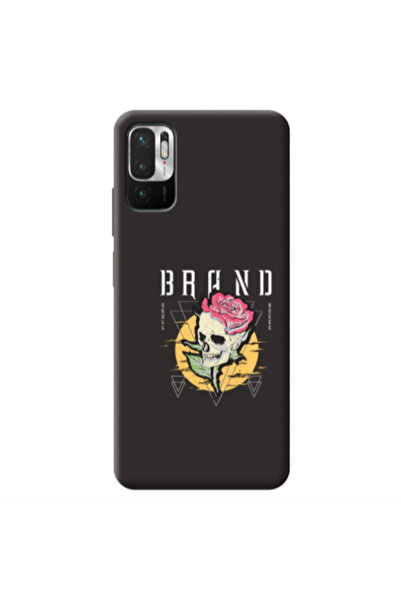 Other Xiaomi Redmi Note 10 Pro 5G Skull Roses Black Colored Silicone TPU Θήκη
