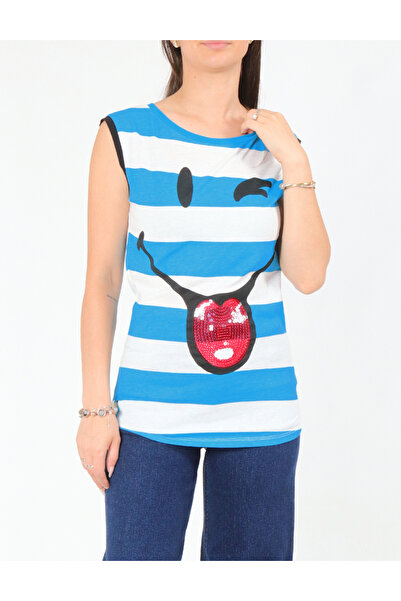 Evendi Tank Top, White/Blue