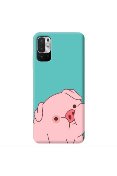 Other Xiaomi Redmi Note 10 Pro 5G Piggy 1 Turquoise Colored Silicone TPU Θήκη