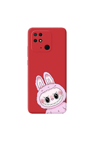 Other Xiaomi Redmi 10C Labubu 6 Red Colored Silicone TPU Θήκη